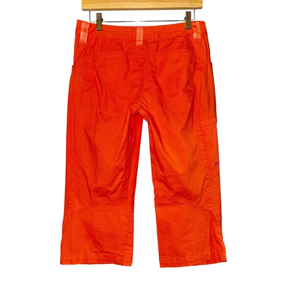 Patagonia Common Threads Orange Capri Pants Ripstop Spell Out Hiking Women's - Picture 5 of 9